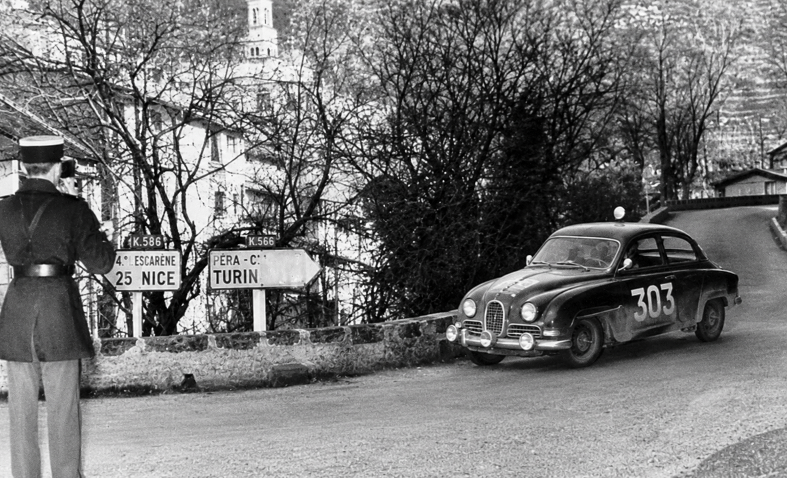 Saab 303 at Monte Carlo Rally